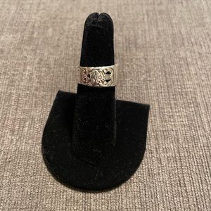 Handmade silver plate spoon ring